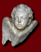 Particolare altare della Madonna del Rosario, chiesa di Santa Barbara, Davoli, 1782